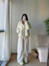 坦博爾【熱銷(xiāo)60萬(wàn)件】泡芙短款可脫卸帽羽絨服女冬季面包服保暖外套520D 奶芙米 M (165) 曬單實(shí)拍圖