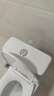 箭牌（ARROW）衛浴大沖力噴射虹吸式防臭節水馬桶家用緩降蓋板連體抽水坐便器 工學(xué)座圈 高顏值12616 305/300mm 曬單實(shí)拍圖