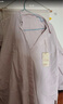 無(wú)印良品（MUJI）女式水洗平紋襯衫領(lǐng)長(cháng)袖襯衫襯衣內搭女裝秋季外搭薄款外套 粉紅色條紋 M （160/84A） 曬單實(shí)拍圖