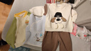 婧麒（JOYNCLEON）兒童棉服男女童裝寶寶秋冬季嬰兒衣服棉服加厚外出棉襖加絨外套 藍色動(dòng)物 內里暖絨 循環(huán)鎖溫 100 cm 曬單實(shí)拍圖