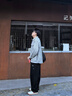 gxg.jeans男裝長(cháng)袖襯衫 灰色小香風(fēng)肌理潮流時(shí)尚襯衣寬松 25秋新品 灰色 L (175) 曬單實(shí)拍圖
