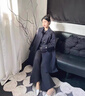 ELAND衣戀純棉風(fēng)衣外套女中長(zhǎng)款大衣女裝25秋新款 卡其色(35)Beige S 160 曬單實(shí)拍圖
