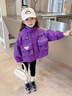 G.DUCKKIDS女童沖鋒衣外套春秋2025新款兒童春裝上衣韓版女孩連帽夾克衫洋氣 口袋帶繩外套 110 建議身高100 3-4歲 曬單實(shí)拍圖