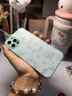 圣圖朗液態(tài)小羊皮草莓小熊適用iphone17promax蘋(píng)果15手機殼13新款14plus高級感女12全包16卡通男11保護套 液態(tài)小羊皮草莓小熊-淡青色 iPhone 12 Pro 曬單實(shí)拍圖