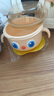 皇寵大眼萌寶寶輔食碗 兒童注水保溫碗吸盤碗 PPSU餐具克洛黃 曬單實拍圖