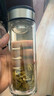 希諾雙層玻璃杯抗菌隔熱高檔車載水杯男2025新款鈦杯泡茶杯子XN-9103K 曬單實拍圖