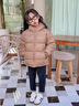 雅鹿2025新款兒童羽絨服短款男童女童中大童寶寶加厚洋氣冬裝外套 咖色 130cm 曬單實(shí)拍圖