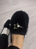 品牌斷碼清倉特價(jià)毛毛鞋女冬外穿保暖雪地靴2025加絨雪地靴單鞋女 灰色 軟平底 39 標準碼現貨 曬單實(shí)拍圖