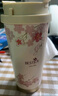 富光拾喜（FUGURNG BESTJOY）保溫杯咖啡杯男女士陶瓷內(nèi)膽隨行杯學(xué)生吸管水杯子 白櫻花520ml 曬單實拍圖