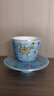蘇氏陶瓷（SUSHI CERAMICS）琺瑯彩宮廷風(fēng)陶瓷個(gè)人茶杯茶托禮盒伴手禮（藍）J1059 曬單實(shí)拍圖