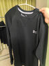 安德瑪（UNDERARMOUR）春秋DFO男子圓領(lǐng)運動(dòng)休閑長(cháng)袖T恤1302355 灰色011 XL 曬單實(shí)拍圖