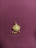 周生生 黃金吊墜 足金長(cháng)命金鎖 如意順遂祝福新生禮不含項鏈 91005P計價(jià) 6克(含工費200元) 曬單實(shí)拍圖