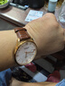 天珺天駿手表帶真皮 tangin天俊男女原裝款手表鏈蝴蝶扣配件20mm 棕色+金蝴蝶扣 24mm 曬單實(shí)拍圖