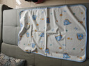 9i9嬰兒隔尿墊純棉可洗大號寶寶防水防漏3層透氣100*70A6恐龍 曬單實(shí)拍圖