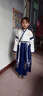 童兜逗漢服男童國學(xué)服兒童古裝中國風(fēng)三字經(jīng)開(kāi)筆禮演出服小學(xué)生書(shū)童春款 云飛鶴藏青直袖（130cm） 曬單實(shí)拍圖