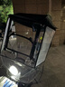 馨顏電動(dòng)車(chē)雨棚雨傘可折疊收納遮陽(yáng)傘電瓶車(chē)防曬車(chē)棚踏板摩托車(chē)擋雨棚 滑動(dòng)窗+加寬側翼+黑底太空人 曬單實(shí)拍圖