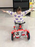 京樂貝比兒童飛機(jī)漂移車3-5-6-7歲男女寶寶腳踏三四輪玩具小孩滑行溜溜車 旗艦灰紅+禮盒電動(dòng)+音樂閃輪調(diào)節(jié) 曬單實(shí)拍圖