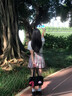 【櫻奈春時】偽娘日系JK制服格裙原創(chuàng)粉色春夏半身百褶裙甜美少女 櫻奈春時+平角領(lǐng)結(jié)+襪子 M 裙長39 可調(diào)節(jié)腰圍66-70 曬單實拍圖