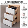 修樂書桌學(xué)生家用桌子簡易出租屋電腦桌臥室成人工作臺宿舍簡約辦公桌 【三抽儲物】柚木色100*50cm 曬單實(shí)拍圖