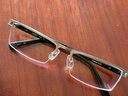 精工(SEIKO)眼鏡框男款半框鈦材日本進(jìn)口商務(wù)休閑遠近視眼鏡架T744 C61銀鈀色 曬單實(shí)拍圖