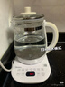 美的（Midea）花漾0膠水全玻璃全自動(dòng)養(yǎng)生壺 辦公室多功能煮茶壺 燒水壺恒溫電熱水壺煮茶器花茶壺1L YS10B101 曬單實(shí)拍圖