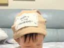 韞舜兒童帽子春秋款2025新款男童堆堆帽男孩冷帽寶寶童帽女童秋冬 貼標堆堆帽【卡其】 46-51cm 曬單實(shí)拍圖