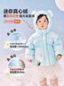 迷你巴拉嬰兒羽絨服冬季新款男女童加厚保暖洋氣寶寶厚款保暖外套 奶油白50311 【高標(biāo)白鴨絨】 100 【充絨量70.4g】 曬單實拍圖