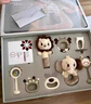 盟石（cute stone）嬰兒玩具0-1歲手搖鈴新生兒啃咬安撫高檔禮盒周歲禮物滿月0-6個(gè)月 搖鈴10件套【禮盒+視覺激發(fā)卡】 【美貝樂＆盟石聯(lián)合出品】 曬單實(shí)拍圖
