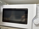 格蘭仕（Galanz）微波爐家用平板式加熱700W速熱20升精致容量機械旋鈕簡(jiǎn)單易操作平板易清潔 復古高顏值白色 曬單實(shí)拍圖