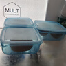 宜家（IKEA）PRUTA普塔食品飯盒微波爐可加熱便當盒簡(jiǎn)約餐具上班族用 附蓋食品盒藍色0.6L 曬單實(shí)拍圖
