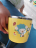 樂(lè )扣樂(lè )扣（LOCK&LOCK）兒童餐具進(jìn)口不銹鋼小學(xué)生牛奶杯卡通杯子帶手柄水杯250ml 曬單實(shí)拍圖