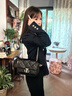 CinvaiKrose通勤包包女包2025年新款斜挎包女士單肩菱格鏈條包生日禮物送女友 黑色【小號】生日禮物可代寫(xiě)賀卡 曬單實(shí)拍圖