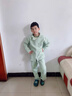 G.DUCKKIDS小黃鴨兒童睡衣秋冬裝三層夾棉加厚寶寶中大童家居服男童女童保暖 三層夾棉綠 130 【衣標】建議115-125cm【38-46斤 曬單實(shí)拍圖