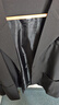 羅蒙（ROMON）西服男士春秋季潮流寬松翻領(lǐng)商務(wù)單西休閑小西裝外套CG-K8黑色4XL 曬單實(shí)拍圖
