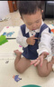 戴維貝拉（DAVE＆BELLA）兒童衛(wèi)衣2025秋裝新款男童假兩件上衣學(xué)院風(fēng)男寶寶衣服小童套頭衫 藏青色【現(xiàn)貨】 100 cm（建議身高90-100cm） 曬單實(shí)拍圖