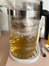 金灶（KAMJOVE）飄逸杯玻璃茶壺家用可拆卸泡茶器茶杯泡茶壺套裝茶具花茶壺 K-209 可拆洗飄逸杯【500ml】 曬單實(shí)拍圖