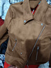 麂皮絨外套女2025春秋新款韓版百搭休閑時(shí)尚氣質(zhì)翻領(lǐng)短款夾克上衣 棕色【專(zhuān)柜品質(zhì)】 3XL 曬單實(shí)拍圖