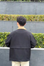 JEEP SPIRIT300斤外套男春秋季翻領(lǐng)上衣服寬松休閑胖子大碼男裝加肥加大夾克 8816黑色 L 90-120斤 曬單實(shí)拍圖