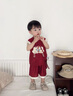 G.DUCKKIDS小黃鴨周歲禮服男寶寶抓周衣服女漢服百日宴百天滿(mǎn)月嬰兒套裝夏季 紅色+香囊 90 建議1~2歲【 80-90cm】cm 曬單實(shí)拍圖