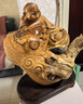 太行崖柏烏木金絲楠抱石山水木雕花鳥(niǎo)人物根雕擺件送禮辦公工藝品 彌勒32（尺寸見(jiàn)首圖） 聯(lián)系客服后再下單（尺寸見(jiàn)圖片） 曬單實(shí)拍圖