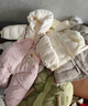 巴拉巴拉童裝嬰兒連體衣假兩件連體羽絨服寶寶衣服冬加厚男童女童兒童 粉紅60002-白鴨絨 90 cm-充絨量99g 曬單實拍圖
