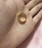 夢金園黃金戒指 古法足金泥鰍背素圈可調(diào)節(jié)指環(huán)男女同款戒 生日禮物 約6.28g-面寬約5mm-克重多退少補 曬單實拍圖