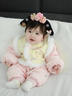 新生兒禮盒套裝嬰幼兒衣服出生女寶寶滿(mǎn)月見(jiàn)面送禮物高檔實(shí)用秋冬 三朵花開(kāi) 0-4個(gè)月 曬單實(shí)拍圖