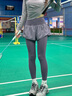 PHIGEER戶(hù)外跑步運動(dòng)套裝女秋季款透氣長(cháng)袖瑜伽服高彈力寬松速干衣健身服 紫色兩件套（咖紫褲） M 【推薦90-108斤】 曬單實(shí)拍圖