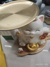 藝上美喬遷之喜搬家禮物招財貓玄關(guān)入戶(hù)擺件客廳放鑰匙置物架裝飾工藝品 招財貓+置物架 曬單實(shí)拍圖