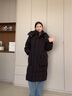 BOSIDENG25新款羽絨服女中長(cháng)款90絨連帽時(shí)尚休閑厚冬季保暖外套B250245252 黑色8056 M 165/88A 體重約110-120斤 曬單實(shí)拍圖