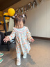 OAK FAMILY女寶寶長(zhǎng)袖翻領(lǐng)連衣裙兒童印花公主裙 花園舞曲 (不含頭飾) 90 cm 曬單實(shí)拍圖