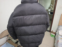 asics亞瑟士童裝25年冬季男女童短款泡芙面包服輕量蓬松舒適防水 黑色 85%絨子 175 充絨222g 曬單實拍圖