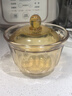 康寧（VISIONS）玻璃燉盅450ml瓦罐燉煮帶蓋蒸蛋羹碗一人一盅甜品碗可加熱耐高溫 曬單實(shí)拍圖
