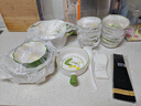 康陌（KANGMO）碗具套裝家用新款小清新陶瓷碗盤(pán)餐具喬遷禮物餐具套裝鈴蘭兔45件 曬單實(shí)拍圖